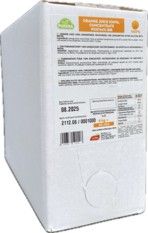 Purena - Bag-in-Box Orange juice concentrate 6kg. 1=5